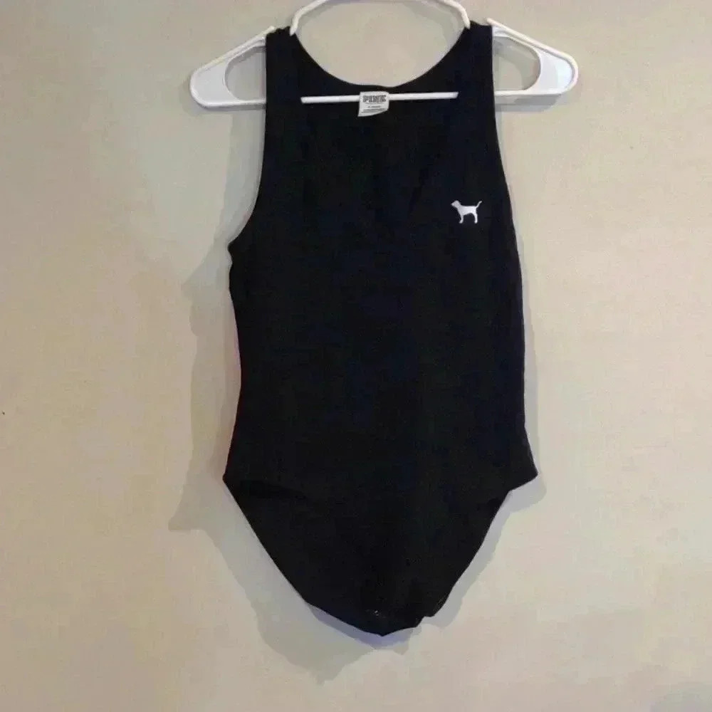 PINK Victoria's Secret‎ V Neck Body Suit SZ M